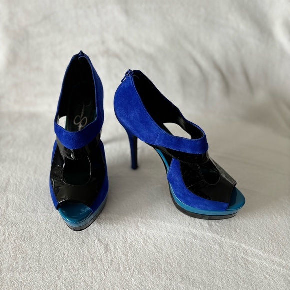 NWT Jessica Simpson Evannan Royal Blue
Suede Zip -Back Platform pumps 8 - Picture 9 of 9